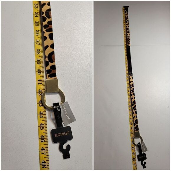 Chico's Belt Leopard Pony Hair Dyed Calf Hair Hook and Circle Toggle Closure NEW - Picture 12 of 12